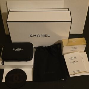 Chanel Black Makeup Set [4] New In Box.